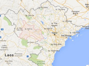 Son La province, Viet Nam. Google Maps