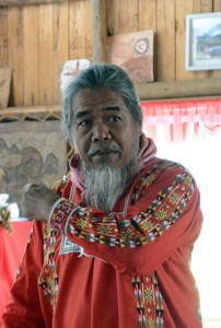 Datu Migketay of the Tala-andig was critical of some aspects of development and research projects. Photo: World Agroforestry Centre/Amy Cruz