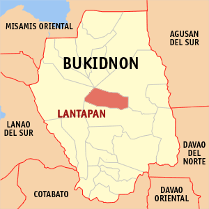 Map of Lantapan in Bukidnon province, Philippines. Source: Wikipedia