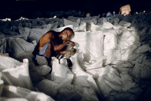 Storage of gum for export. Photo: Ollivier Girard/CIFOR