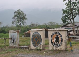 Entrance to the Virunga National Park, Rutshuru, North-Kivu, DRC. Photo by E. Smith Dumont