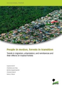 Click to read: People in motion, forests in transition: Trends in migration, urbanization, and remittances and their effects on tropical forests