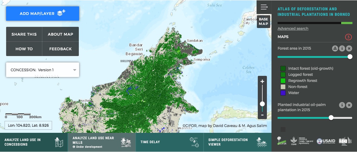 For A Better Borneo New Map Reveals How Much Terrain Has Changed   Borneomap 